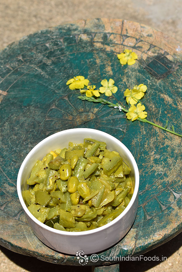 Turai flat beans sabji