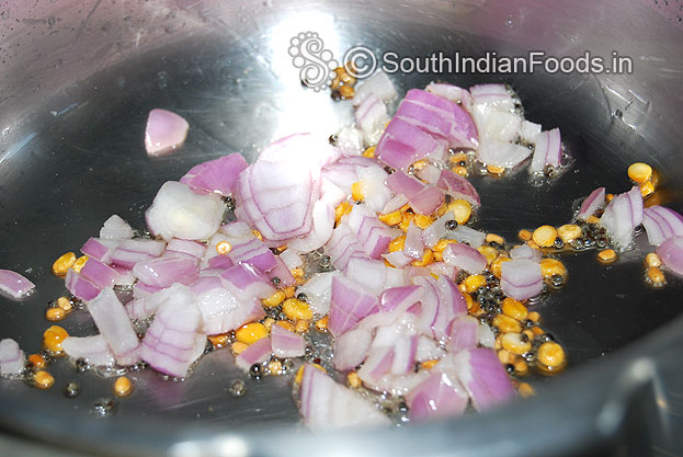 Add onion saute