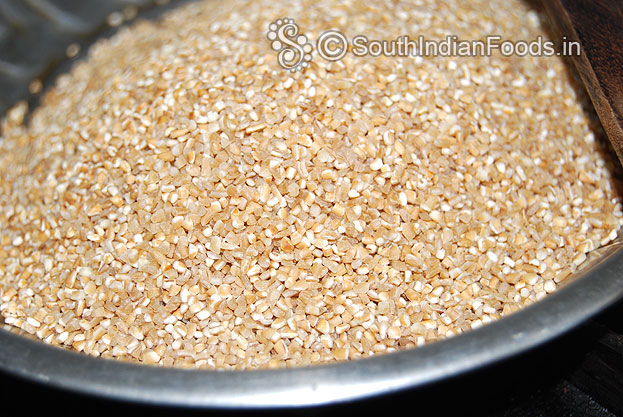 After dry roasting