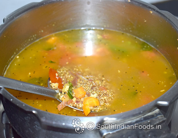 Add 6 cups of water, let it boil