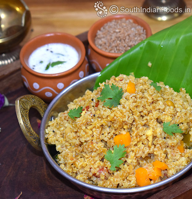 Wheat sooji upma