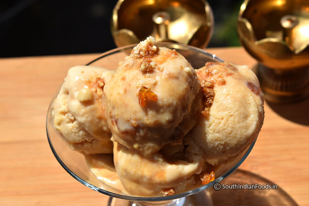 Creamy aromatic dalgona ice cream