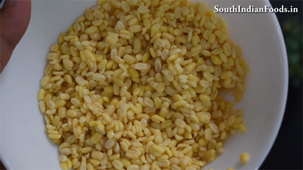 Cabbage moong dal poriyal step 8