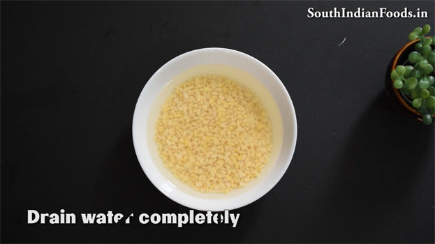 Cabbage moong dal poriyal step 5