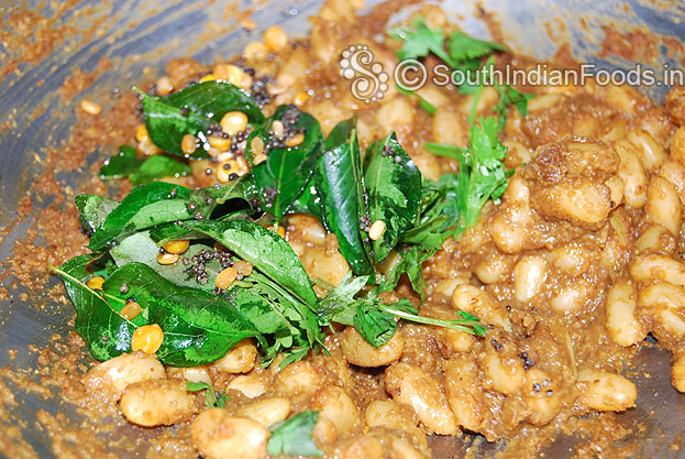 Add seasoned ingredients mix well & cut off heat