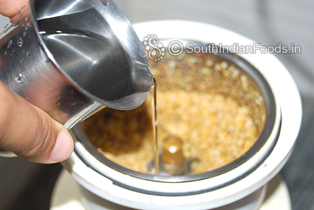Add water & finely grind