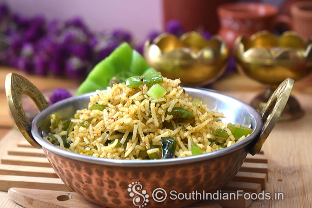 Capsicum curry rice