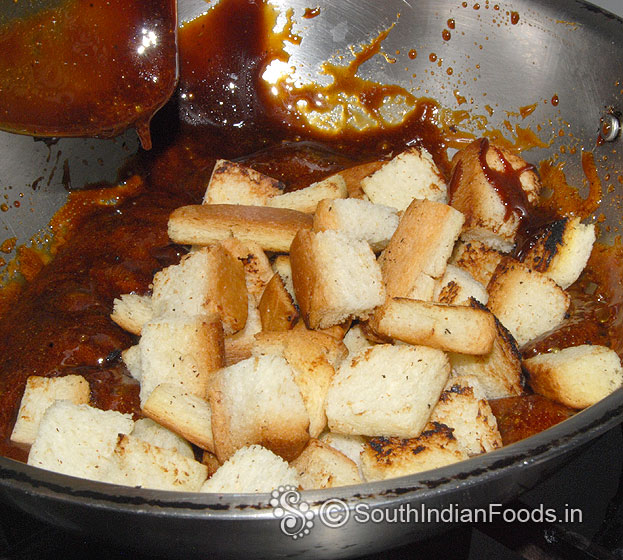 Add bread mix well