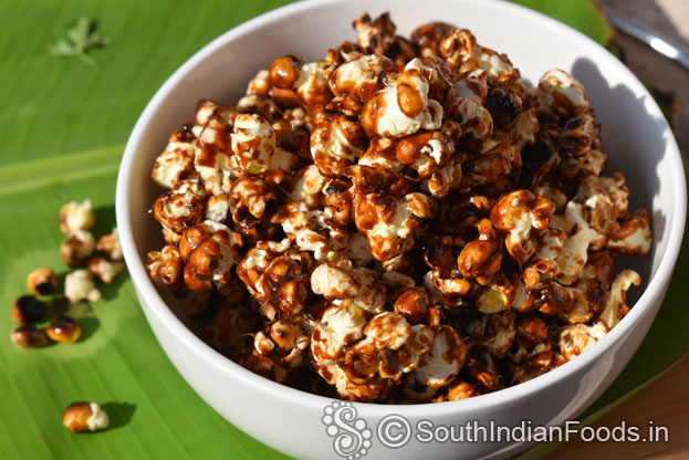 sweet popcorn ready