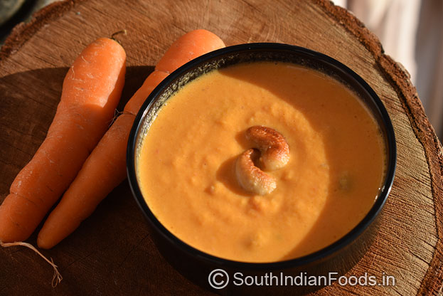Gajar badam ki kheer / payasam, serve hot or cold