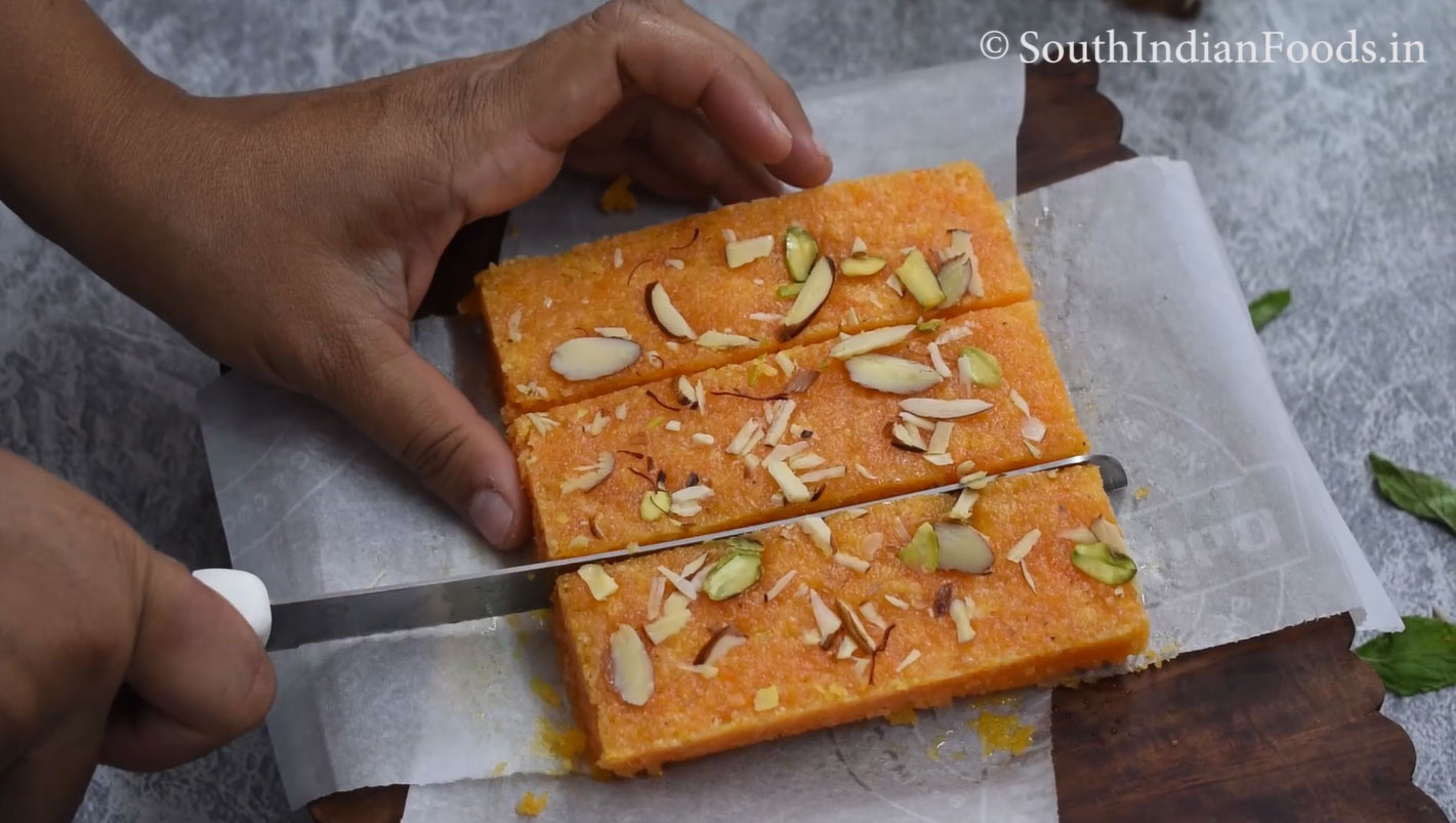 Instant carrot burfi26