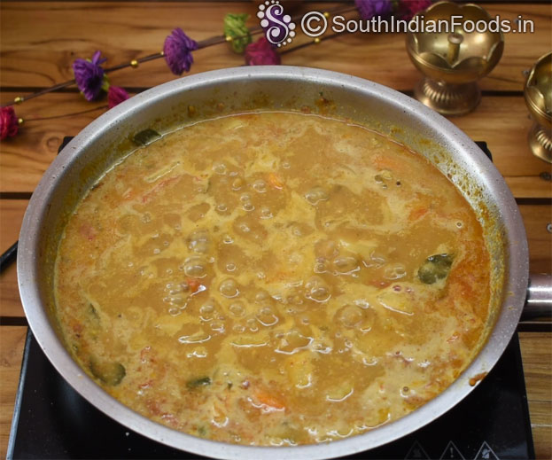 Carrot mullangi sambar step 13