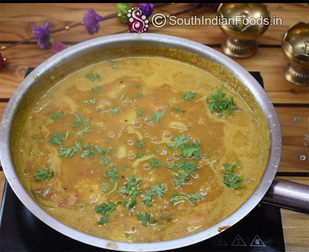Carrot mullangi sambar step 16