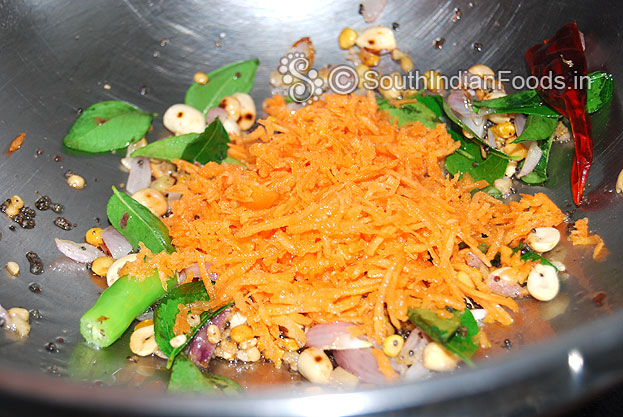 Add carrot saute