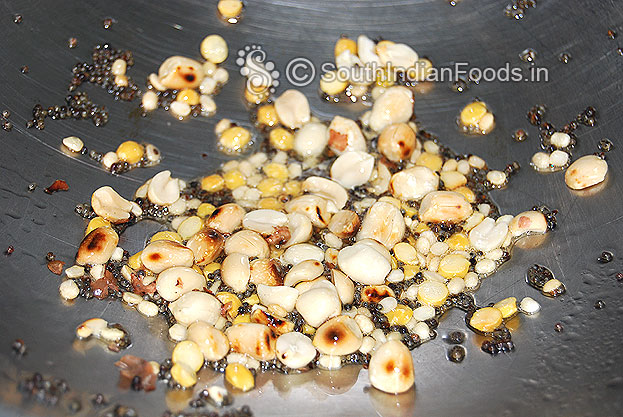 Add peanuts saute