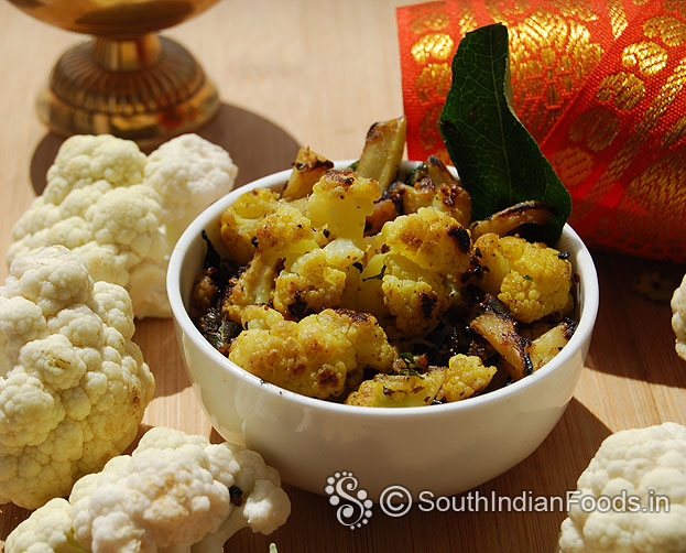 Cauliflower masala stir fry