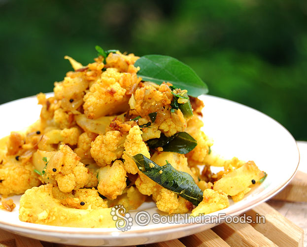 Cauliflower poriyal