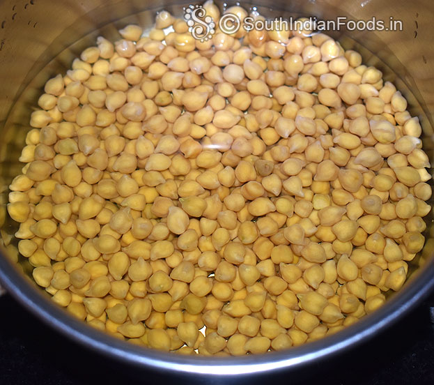 Wash and soak chaat chana for 8 hours / overnight