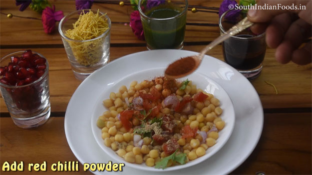 Mini chana chaat recipe step 6