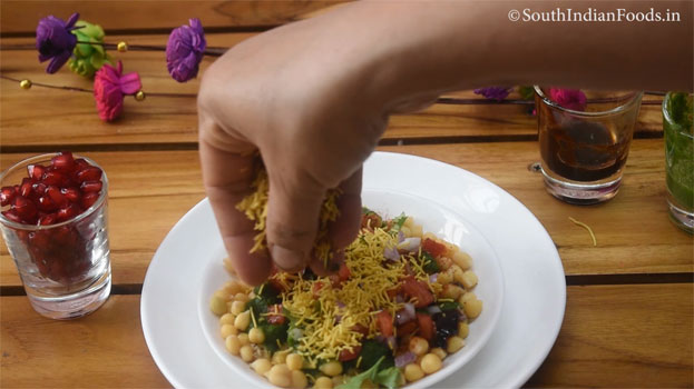 Mini chana chaat recipe step 9