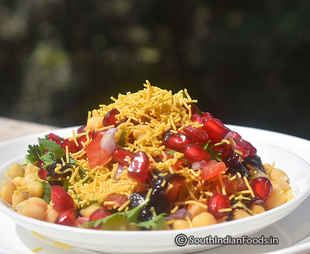 Perfect chana chaat ready