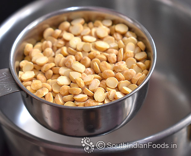 Take 1 cup chana dal