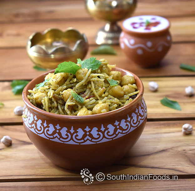 Serve hot with pineapple raita