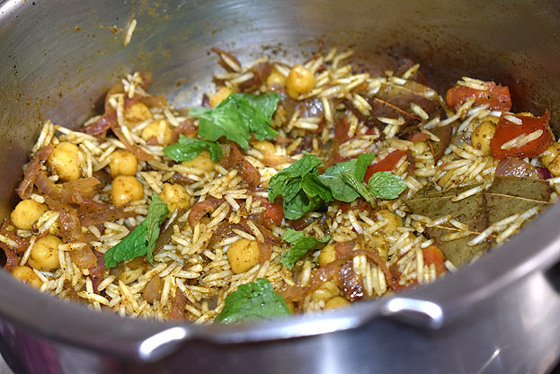 Add mint leaves