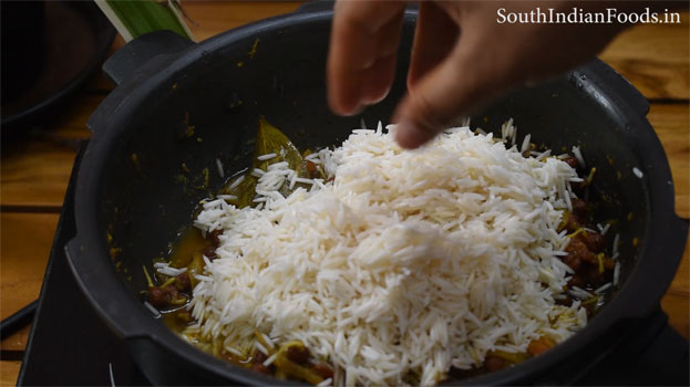 Chickpea sprouts biryani step 17