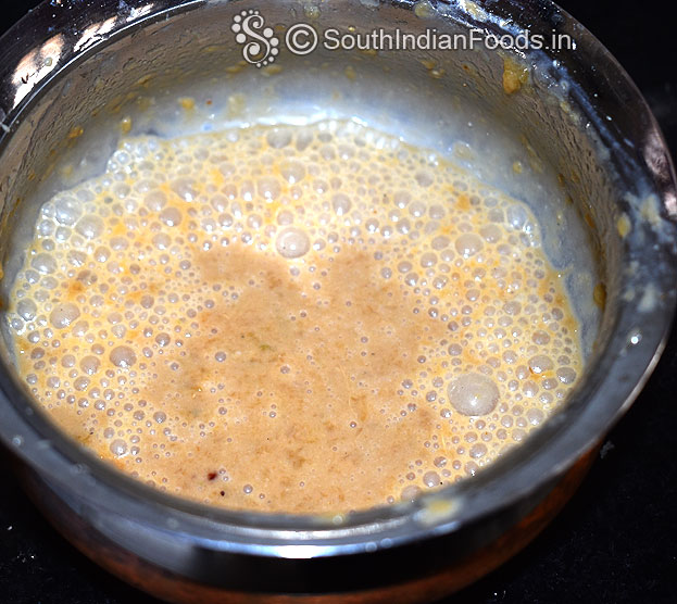 Churn till smooth and frothy