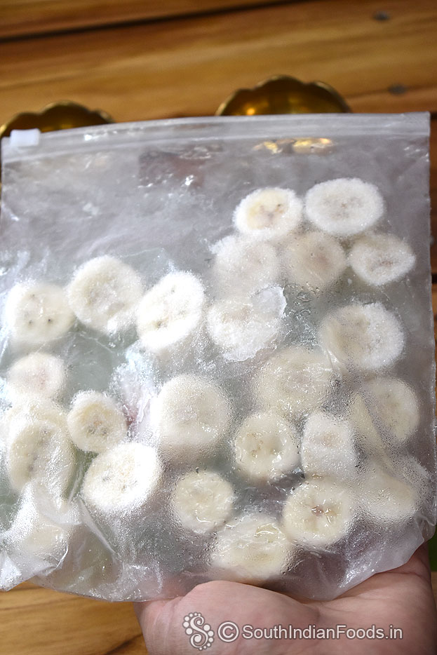 Slice and freeze it overnight