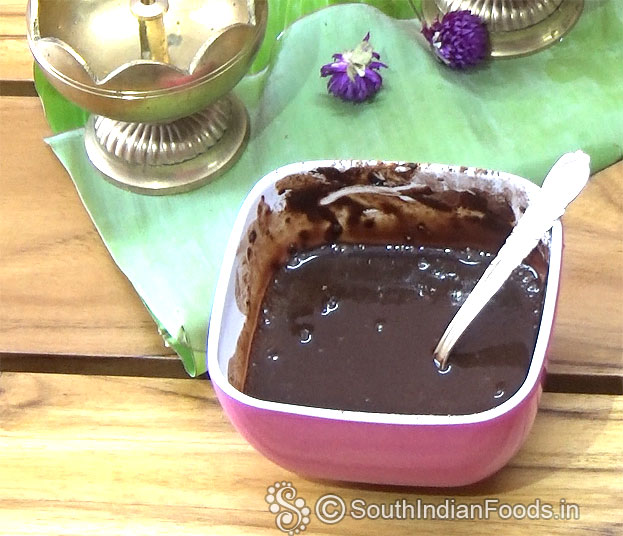Coffee chocolate sauce ready keep it aside