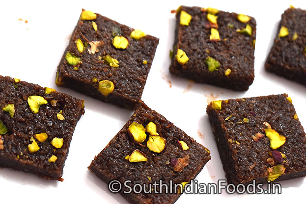 Fresh chocolate coconut burfi
