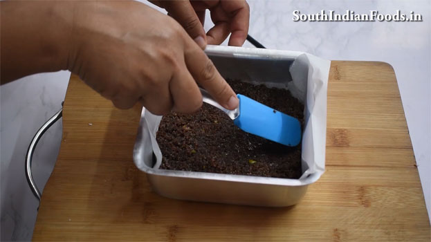 Chocolate Coconut burfi  recipe step 17