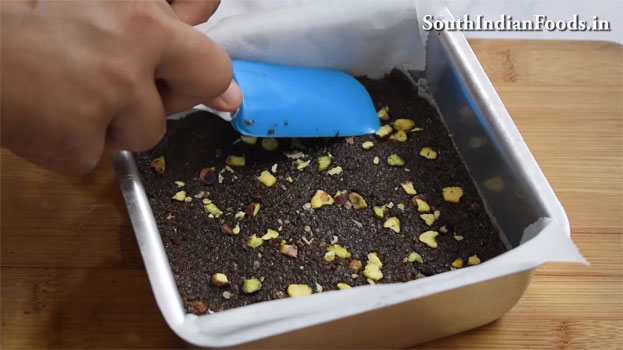 Chocolate Coconut burfi  recipe step 19