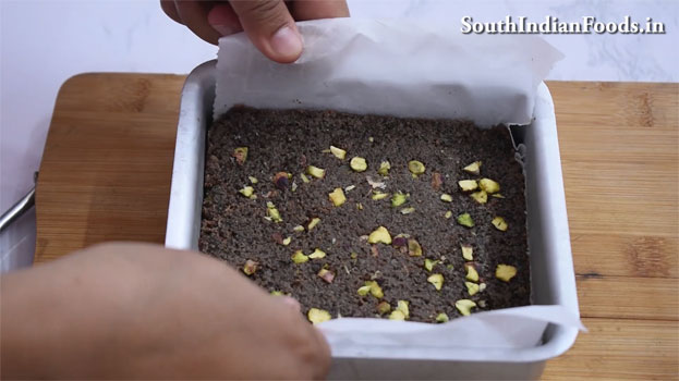 Chocolate Coconut burfi  recipe step 20