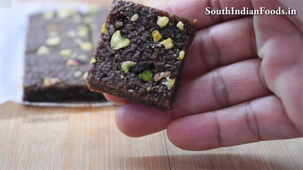 Chocolate Coconut burfi  recipe step 23