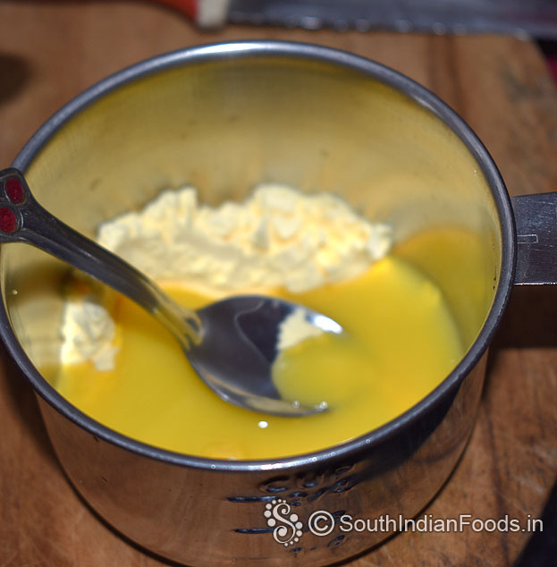 Add milk/ water, mix well