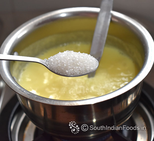 Add sugar mix well
