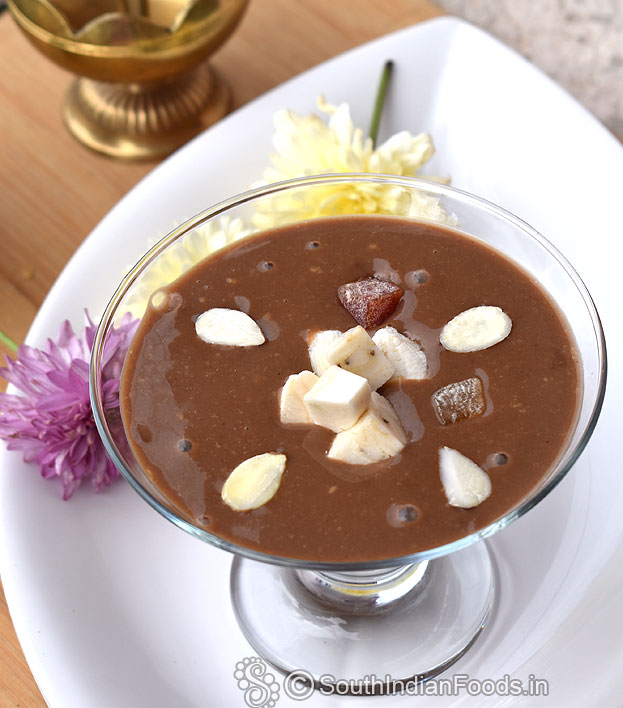 Instant chocolate custard