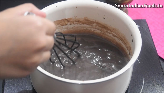 Chocolate jelly cake step 8
