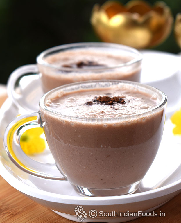 Add ice cubes, serve immediately