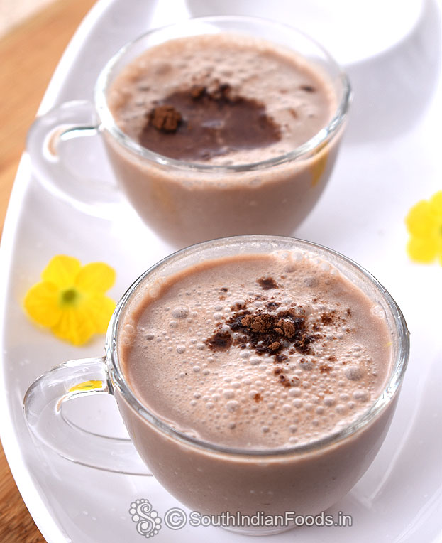 Chocolate flavoured lassi