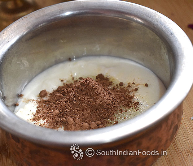 Add cocoa powder