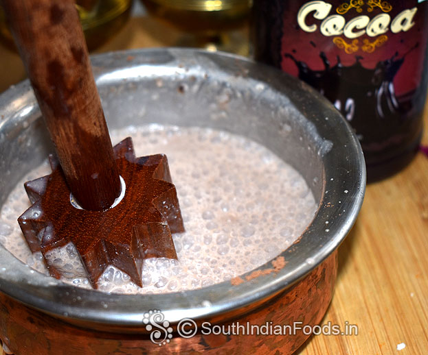 Chocolate lassi ready