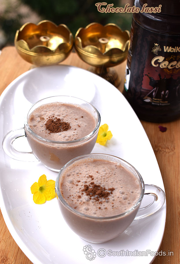 Instant chocolate lassi