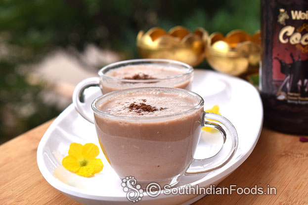 Instant summer cooler-sweet choco lassi