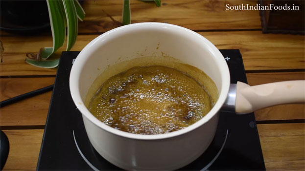 Chocolate jaggery Mysore pak  step 10