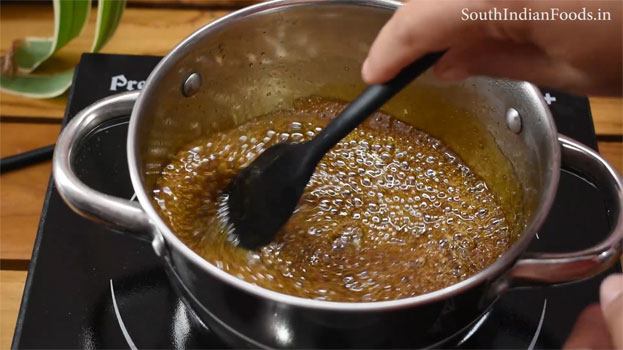 Chocolate jaggery Mysore pak  step 15