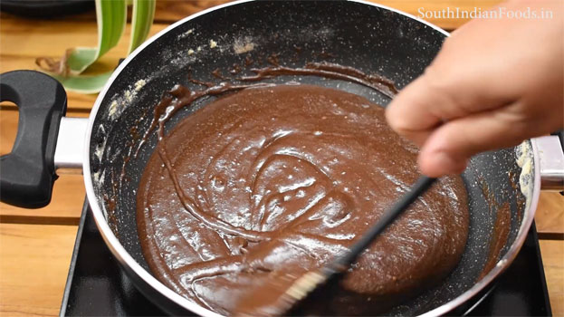 Chocolate jaggery Mysore pak  step 18